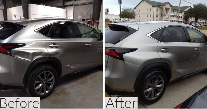 Lexus NX collision repair before and after